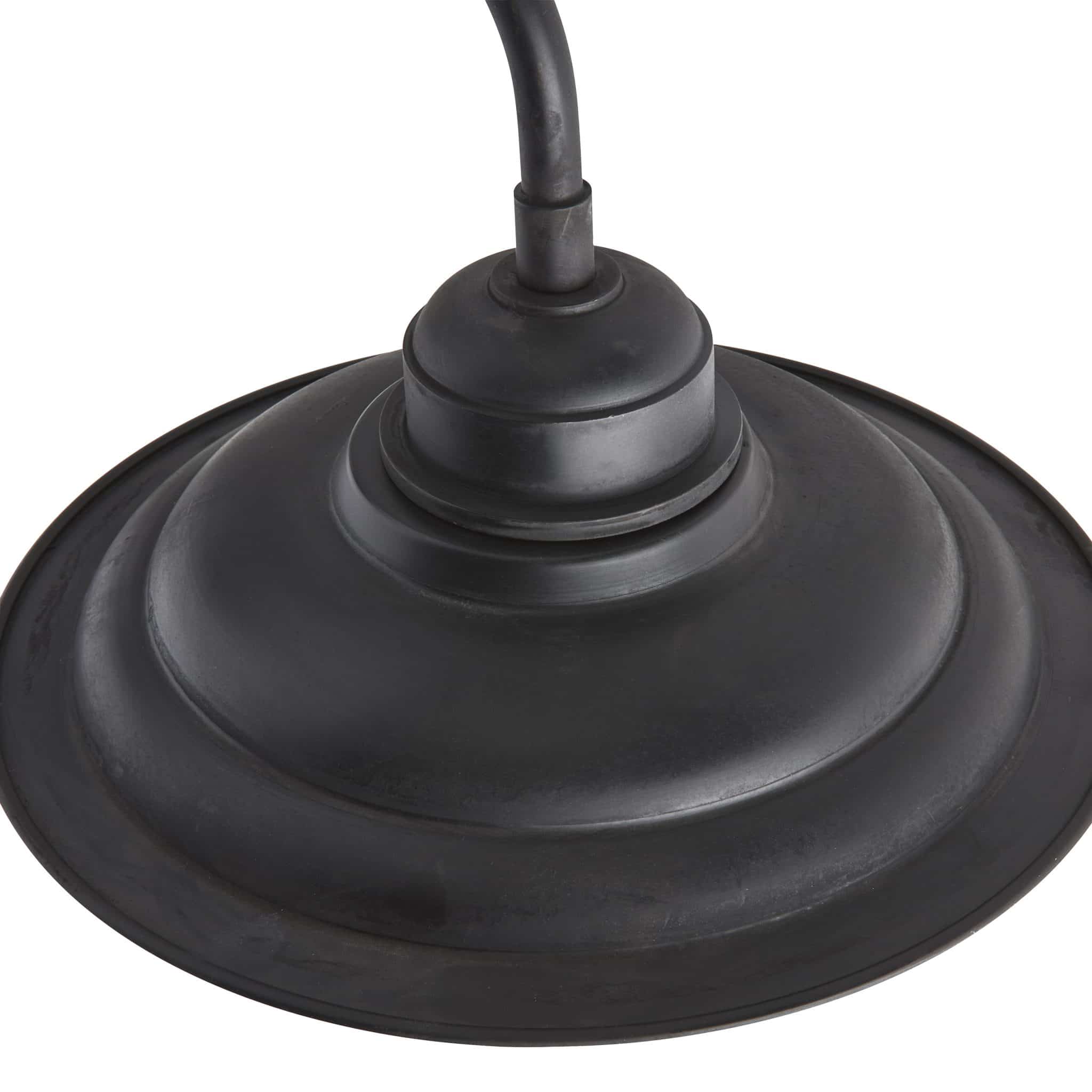 Industriële buitenlamp stallamp Noordwijk antiek black finish bij Tuinextra