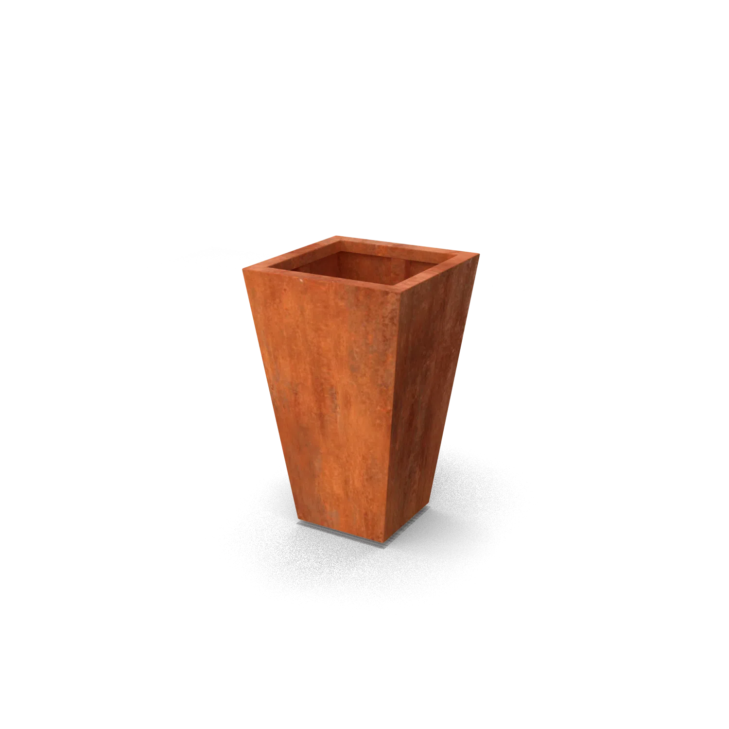 Bloembak vaso B3 cortenstaal vierkant roest conisch TuinExtra Geroba