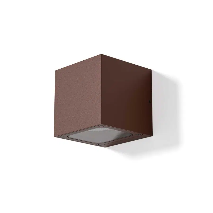 Alf loom design buitenlamp bruin corten vierkant wandlamp tuinextra kaatsheuvel