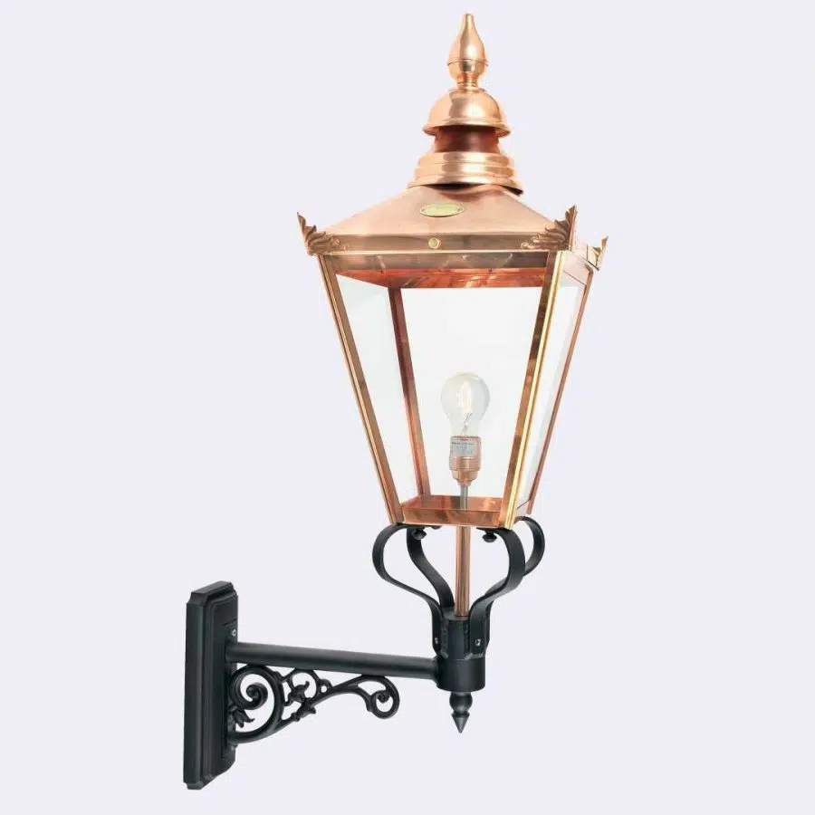 Buitenlamp 954 chelsea koper wandlamp messing vierkant tuinextra kaatsheuvel