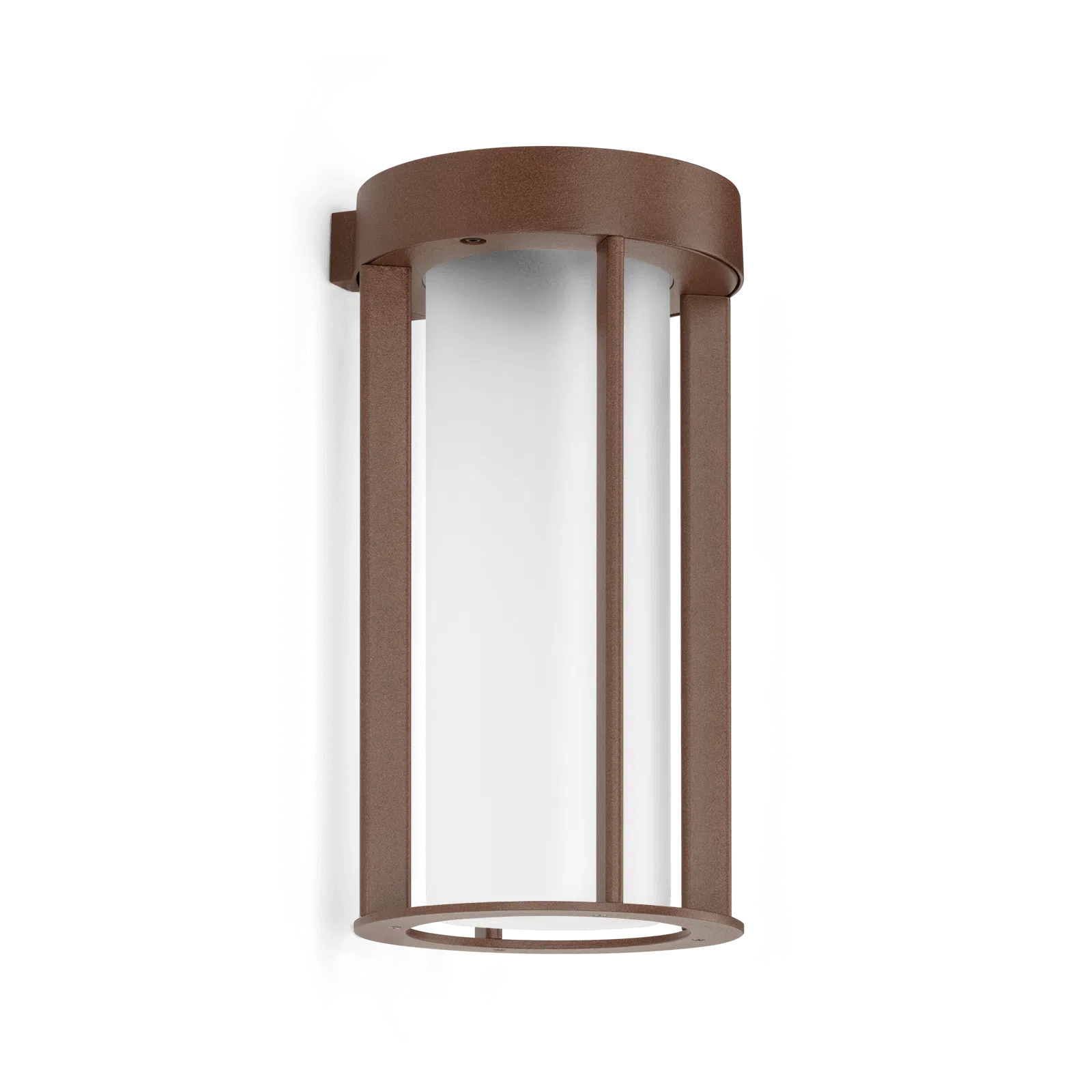 buitenlamp lula up lombardo wandlamp wit led 230 volt 2700 kelvin tuinextra corten bruin