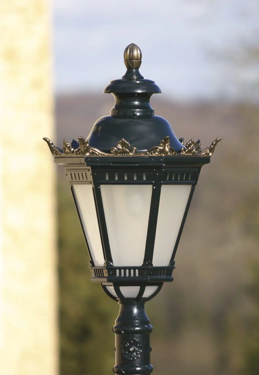 Citadelle buitenlamp zwart koper zeskant roger pradier tuinextra exclusieve buitenlamp kaatsheuvel