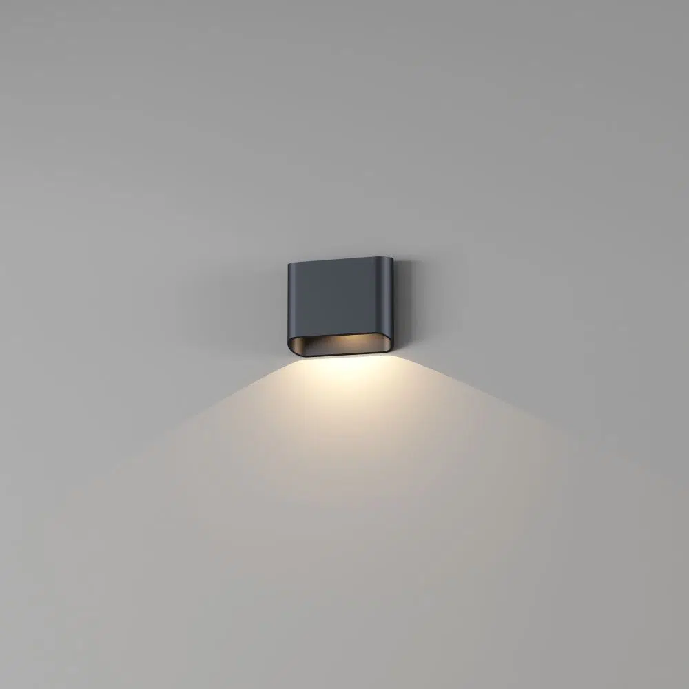 Buitenlamp Diaz S enkel downlight wandlamp led zwart tuinextra