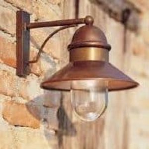 Il Fanale 244.05.ort il borgo wandlamp koper buitenlamp tuinextra buitenverlichting